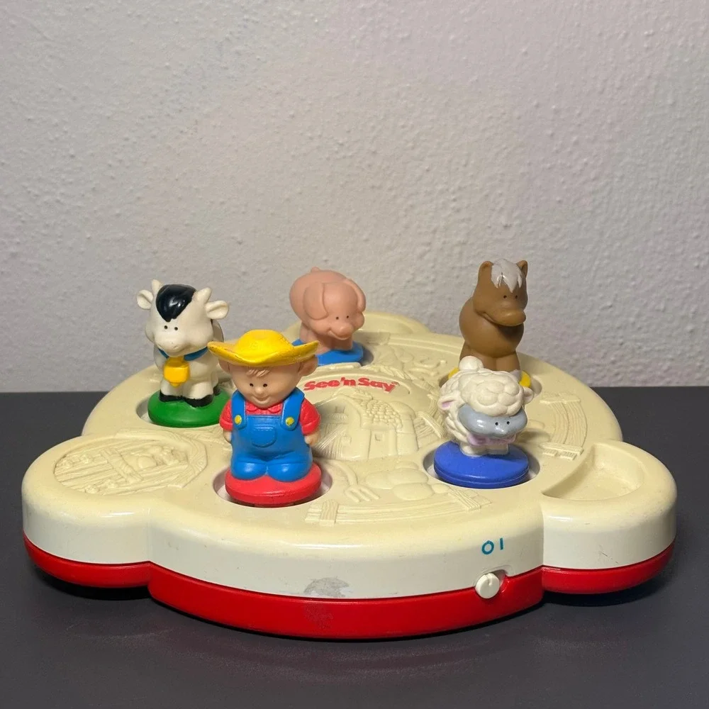 Mattel See 'n Say Farmer Says Toy Kids One Size Multicolor Good Vintage 1998